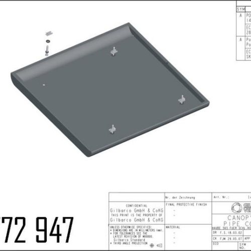 140772947 - HAUBE 565 FOR HOSE COLUMN MONOCHROME POWDER COATED